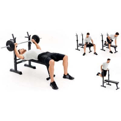 3. ZIPRO CORE Adjustable Gym Chair, Home Black