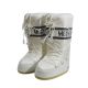 5. Women's Moon Boot MB Icon Nylon White Winter Snow Boots - 80D1400440-A001