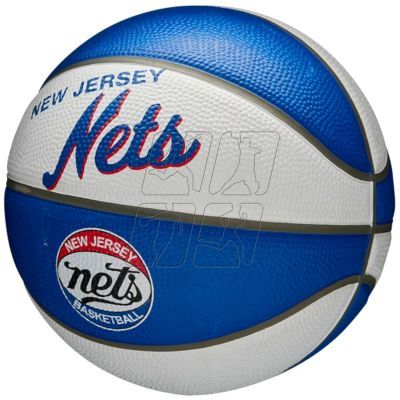 7. Wilson NBA Team Retro Brooklyn Nets Mini Ball WTB3200XBBRO