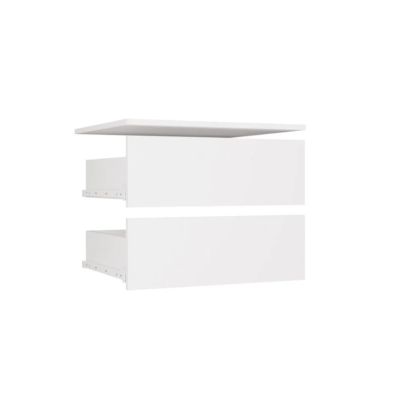 10. OPENO Modular Wardrobe SET 260/250 WHITE with Drawers, Rails and Shelves – Large, for the Bedroom