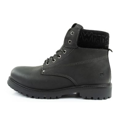 3. Wrangler Arch men's shoes Chelsea boots elegant ankle boots natural leather black