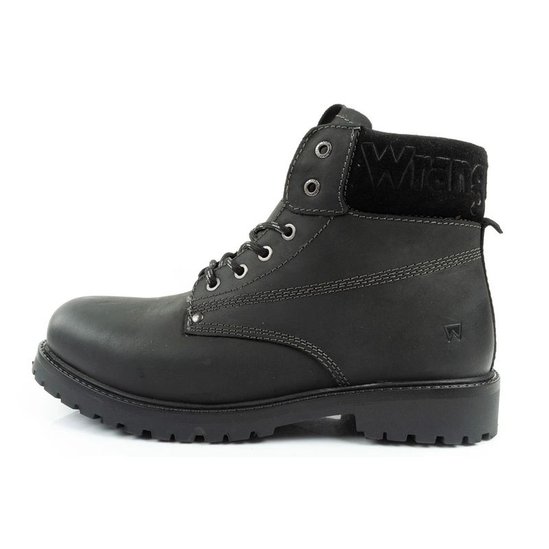 3. Wrangler Arch men's shoes Chelsea boots elegant ankle boots natural leather black