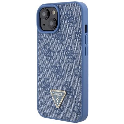 3. Guess GUHCP15SP4TDSCPB iPhone 15 6.1" blue/blue hardcase Crossbody 4G Metal Logo