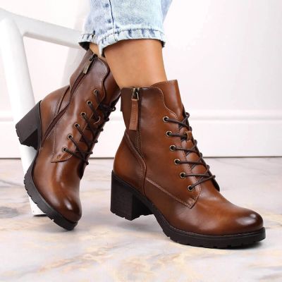 16. Potocki W WOL177B platform ankle boots in camel