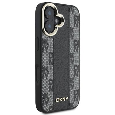 9. DKNY Checkered Pattern Magsafe iPhone 16 Plus Case - Black