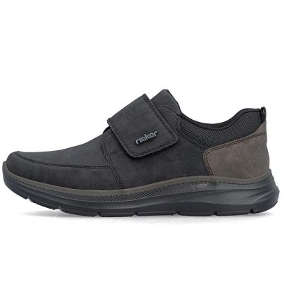 9. Rieker B1854-00 men's comfortable black Velcro shoes