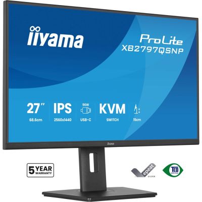 22. iiyama ProLite XB2797QSNP-B1 computer monitor 68.6 cm (27") 2560 x 1440 px Quad HD LED Black