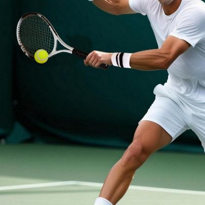 14. 4-IN-1 TENNIS SET: RACKET, 2 BALLS, ENERO WRISTBAND SET