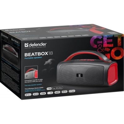 7. DEFENDER BLUETOOTH SPEAKER 5.4 BEATBOX 18 20W 65218