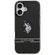 3. US Polo DH and Bottom Stripe Logo MagSafe iPhone 17 Case - Black