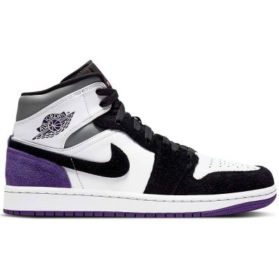 Air Jordan 1 Mid SE Varsity Purple Basketball Shoes - 852542-105