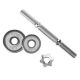8. Barbells in a CHROME HMS suitcase 2x7,5kg STC15