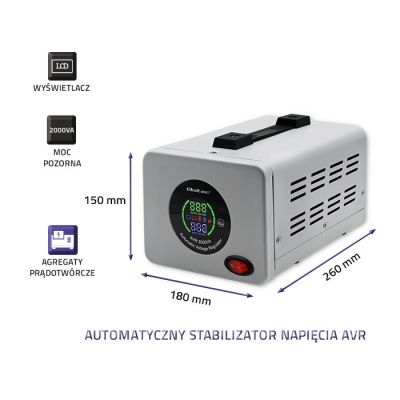 4. QOLTEC AUTOMATIC VOLTAGE STABILIZER AVR 2000VA