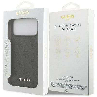 8. Guess 4G Classic case for iPhone 17 Pro Max / 18 Pro Max - black