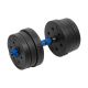 6. Bituminous adjustable dumbbells with connector 2x10kg REBEL ACTIVE