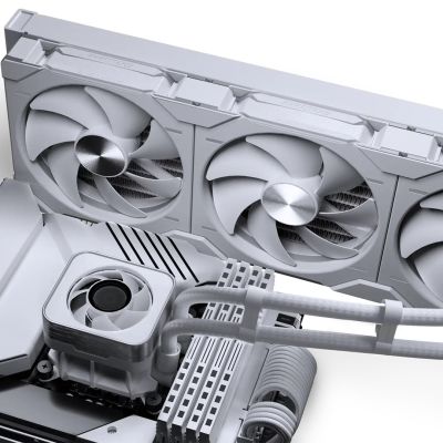 6. PHANTEKS Glacier One 420D30 X2 DRGB AiO Water Cooling - 420mm, White