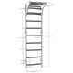 16. WOODEN AND METAL GYMNASTIC WALL BAR WITH WOODEN BAR BENCHK 711W