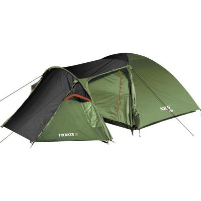 3. NILS CAMP Trekker III NC6312 3-Person Camping Tent, Green