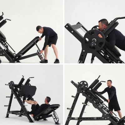 7. HMS LP3175 Semi Commercial Leg Crane (17-51-006) Gray, Black