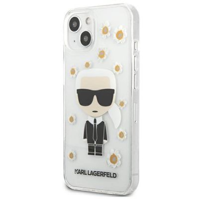 2. Karl Lagerfeld Flower Ikonik Karl Case for iPhone 13 mini - Transparent
