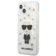2. Karl Lagerfeld Flower Ikonik Karl Case for iPhone 13 mini - Transparent