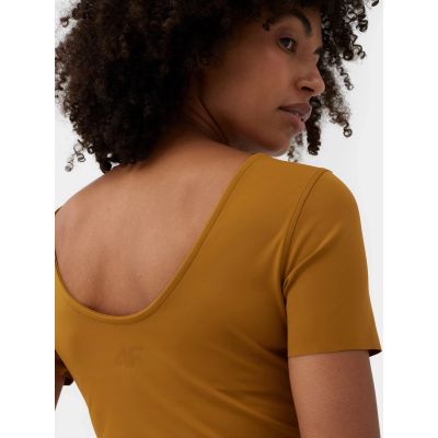 4. Women's quick-drying yoga crop top T-shirt 4F