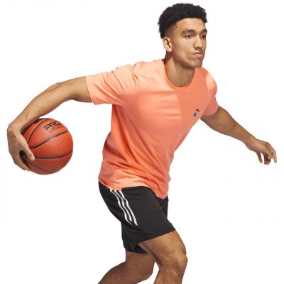 3. adidas Lil Stripe Spring Break Graphic Short Sleeve Basketball Tee M IC1869