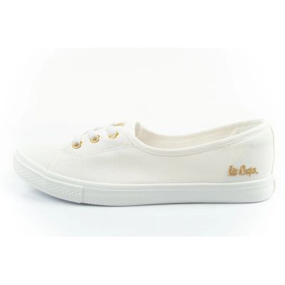 2. Lee Cooper shoes women's sneakers sporty white slip-on ballet flats