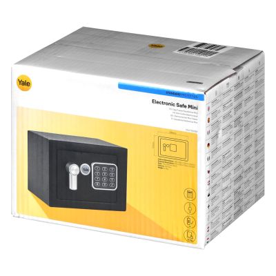10. Yale Mini Electronic Safe Black YSV mini basic safe black