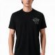 Paul&Shark men's cotton T-shirt, black - model 26411035-11, classic cut, high-quality cotton