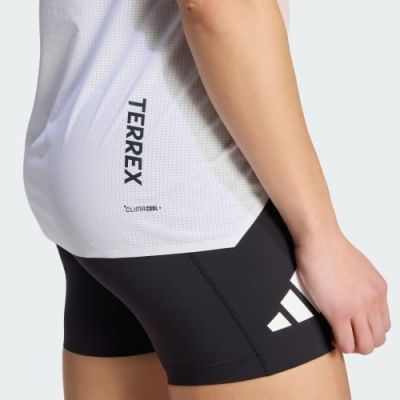 6. Women's running top adidas TERREX Xperior Pro Tank – white/semi impact orange, size: S