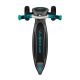 18. Globber Master Prime 3-wheel scooter / Black - Teal 664-105