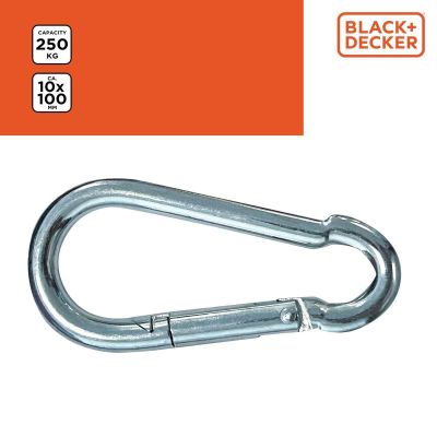 3. STEEL CARABINER 4 PCS BLACK + DECKER