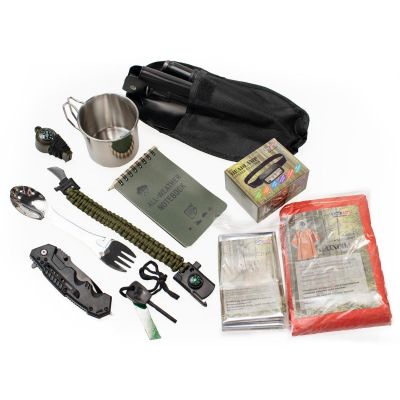 8. EVACUATION BACKPACK WITH EQUIPMENT KHAKI SEMI LINE