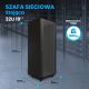 13. Extralink Rack Cabinet 32U 600x1000 Black Floor Standing