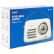 6. SAVIO PORTABLE RADIO WHITE RS-02