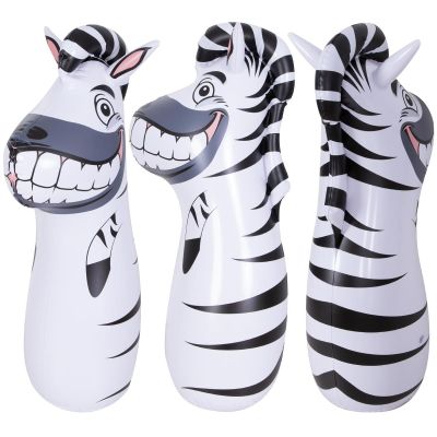 INFLATABLE PUNCHING BAG ANIMAL 53089 ZEBRA