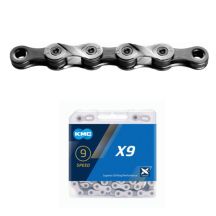KMC Chain X9 114 Links Silver Gray BOX