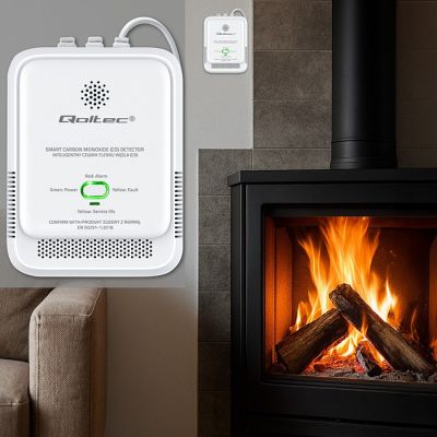6. QOLTEC CARBON MONOXIDE SENSOR | CO DETECTOR | 85DB LED ALARM