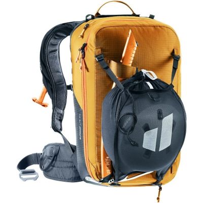 4. Deuter Alproof Lite 20 SL Backpack - Cinnamon/Blac + Deuter Wash Center I Cosmetic Bag, Raisin/Caspia