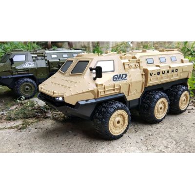4. Amewi V-Guard 6WD Armored Vehicle 1:16 RTR Remote Control (RC) Model Electric Motor (22585)
