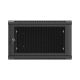 12. Lanberg 19" 6U 600x600 black wall-mounted rack cabinet with perforated doors (flat pack)