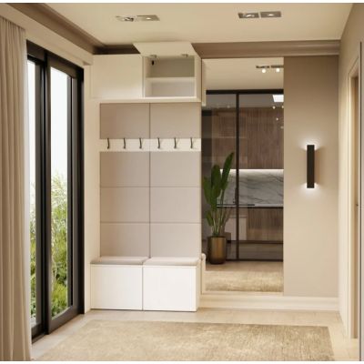 7. HAGA II 2W Hallway Wardrobe, White