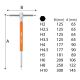 13. Pin wrenches 2-10 mm, set of 10 in a rack