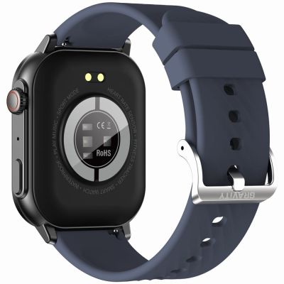 8. Smartwatch Gravity GT15-4 Blue Silicone Strap + Titanium Bracelet