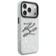 4. Karl Lagerfeld IML Glitter KL Diamond Logo case for iPhone 17 Pro - silver