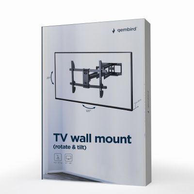 4. GEMBIRD Adjustable LCD Wall Mount 37–80 Inches, VESA Max. 600 x 400 mm, Up to 60 kg