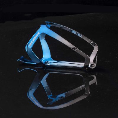 5. Rockbros RKL02 Aluminum Bottle Cage - Blue and Silver