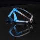 5. Rockbros RKL02 Aluminum Bottle Cage - Blue and Silver