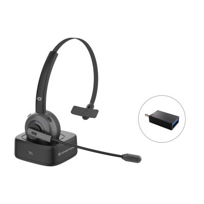 Conceptronic POLONA03BD Headphones/Headset Wireless Headband Office/Call Center Bluetooth Charging Base Black